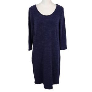 Paraphrase Navy Shift Dress Size Medium Navy T-Shirt Dress